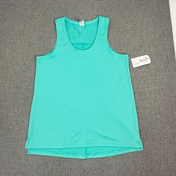 NEW Xersion Athletic Tank Top Small Adriatic Aqua/ Green Quick Dri Stretch $32 - Picture 1 of 11